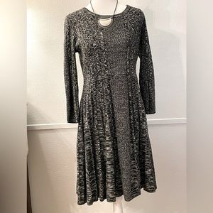 MARC NEW YORK Lightweight Black/Grey Sweater Dress
